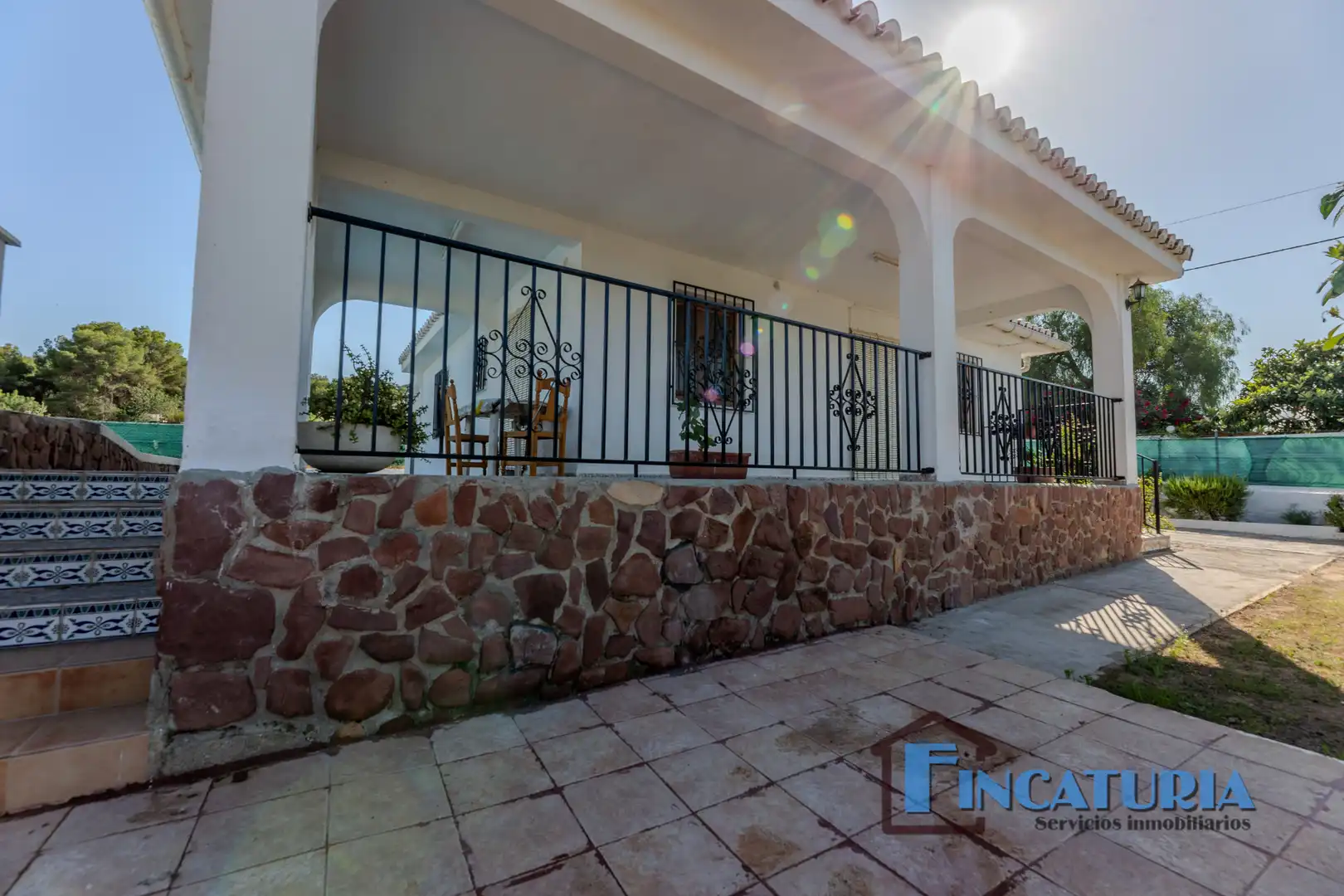 Terraza de Casa o chalet en venta en Vilamarxant con Jardín privado, Piscina y Amueblado