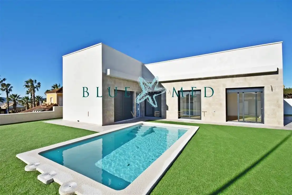 Exterior view of Houses for sale in Mazarrón  with Private garden, Terrace and Swimming Pool