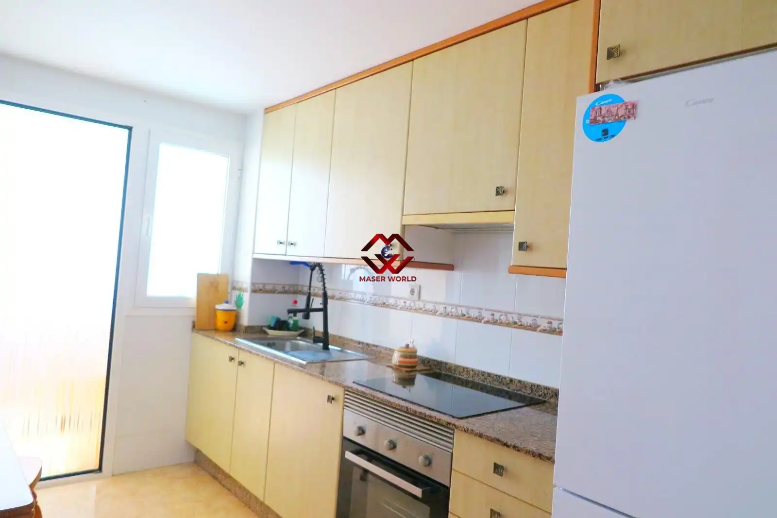 Kitchen of Flat for sale in Mazarrón  with Air Conditioner, Terrace and Furnished