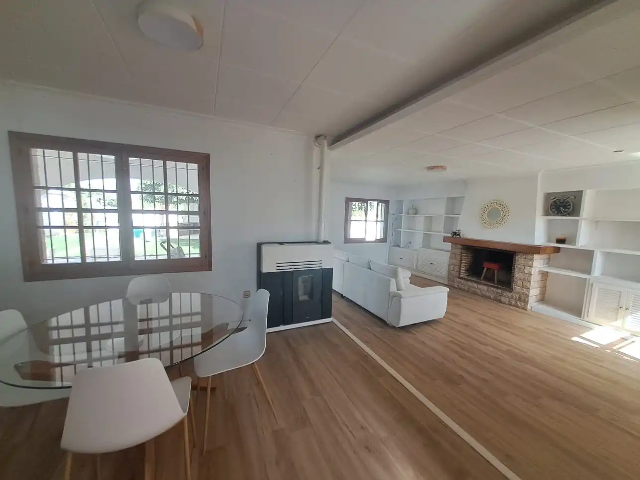 Wohnzimmer von Haus oder Chalet zur Miete in Mutxamel mit Klimaanlage, Terrasse und Schwimmbad