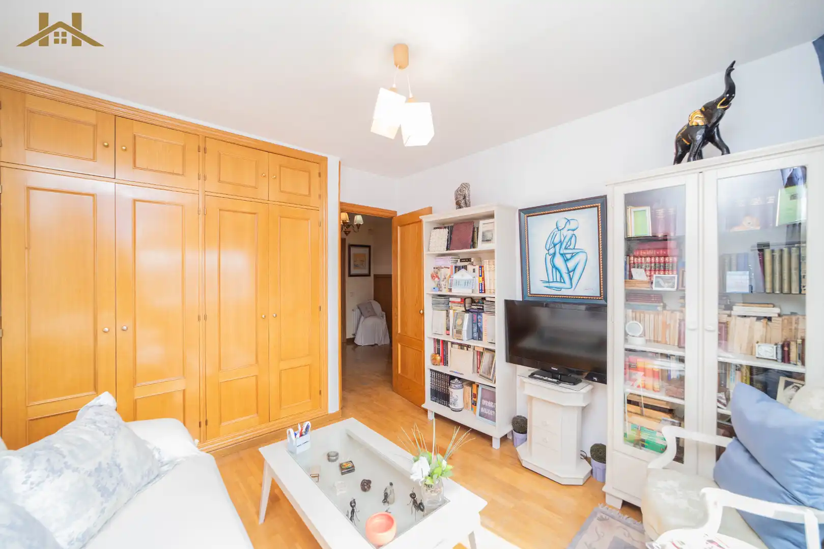 Wohnzimmer von Maisonette zum Verkauf in Pozuelo de Alarcón mit Klimaanlage, Heizung und Terrasse