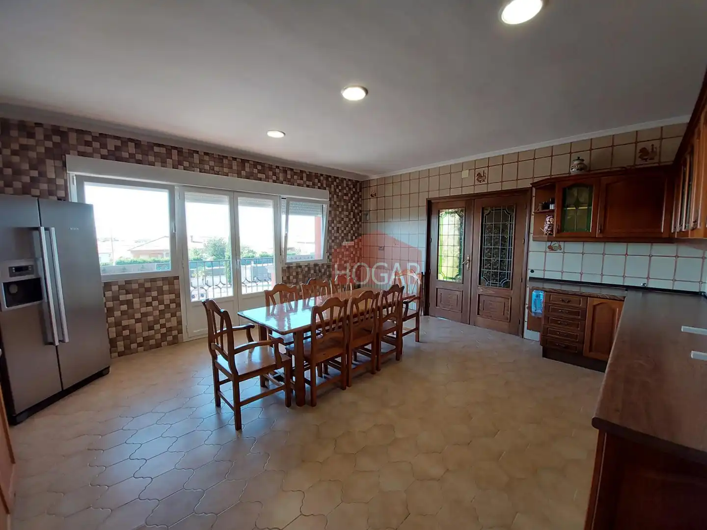 Dining room of Houses for sale in Sanchidrián  with Private garden, Parquet flooring and Terrace