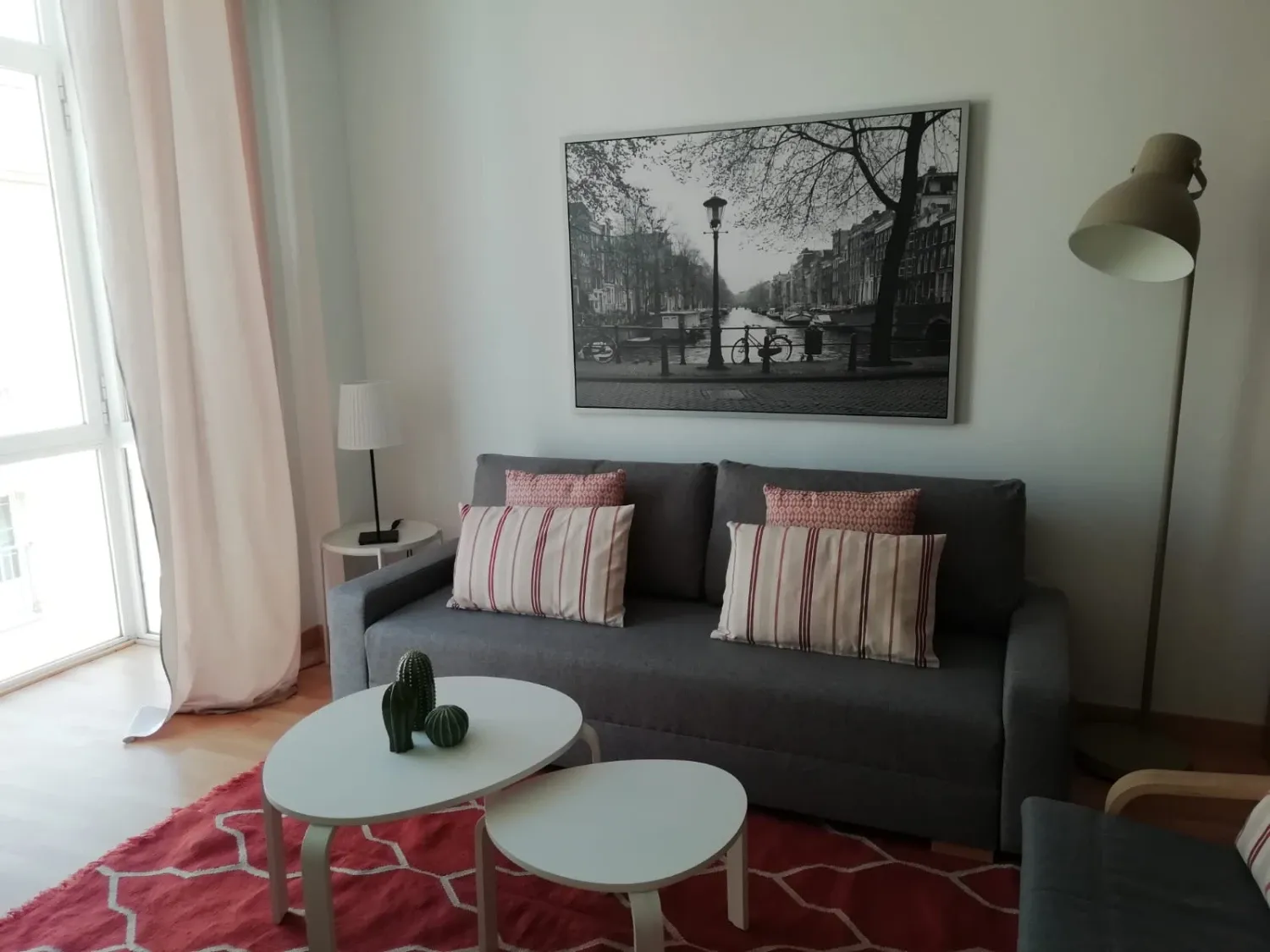 Sala d'estar de Apartament de lloguer en Málaga Capital amb Aire condicionat, Calefacció i Moblat