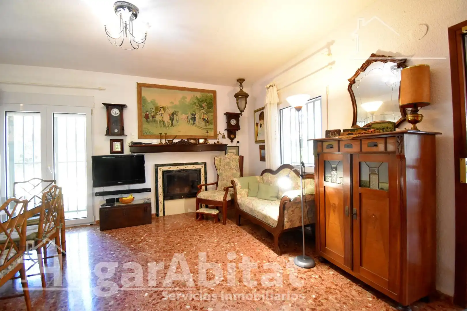 Sala de estar de Casa o chalet en venta en Gandia con Aire acondicionado, Calefacción y Jardín privado