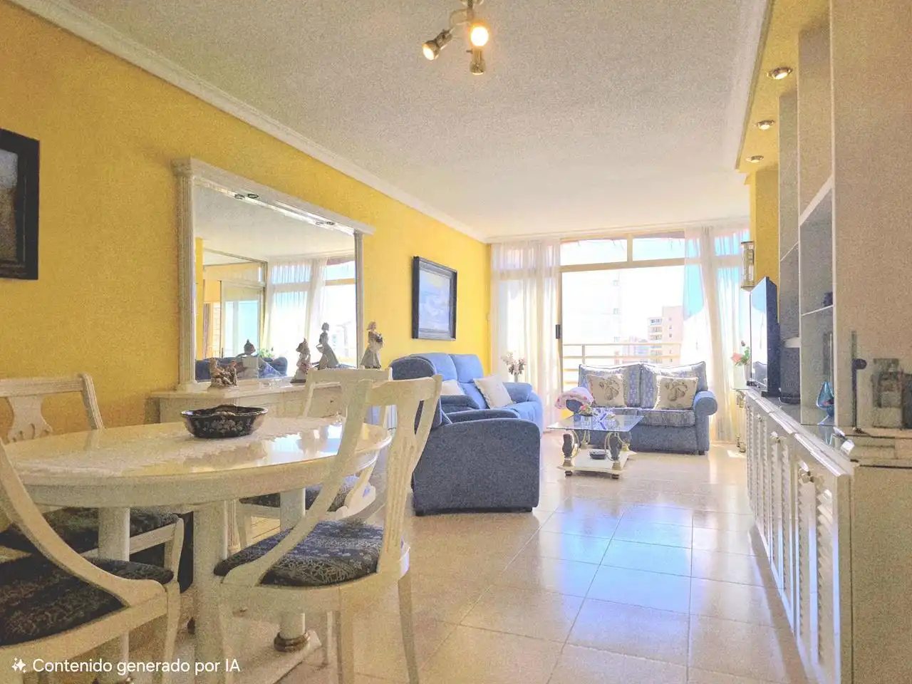 Sala de estar de Piso en venta en Benidorm con Terraza y Amueblado