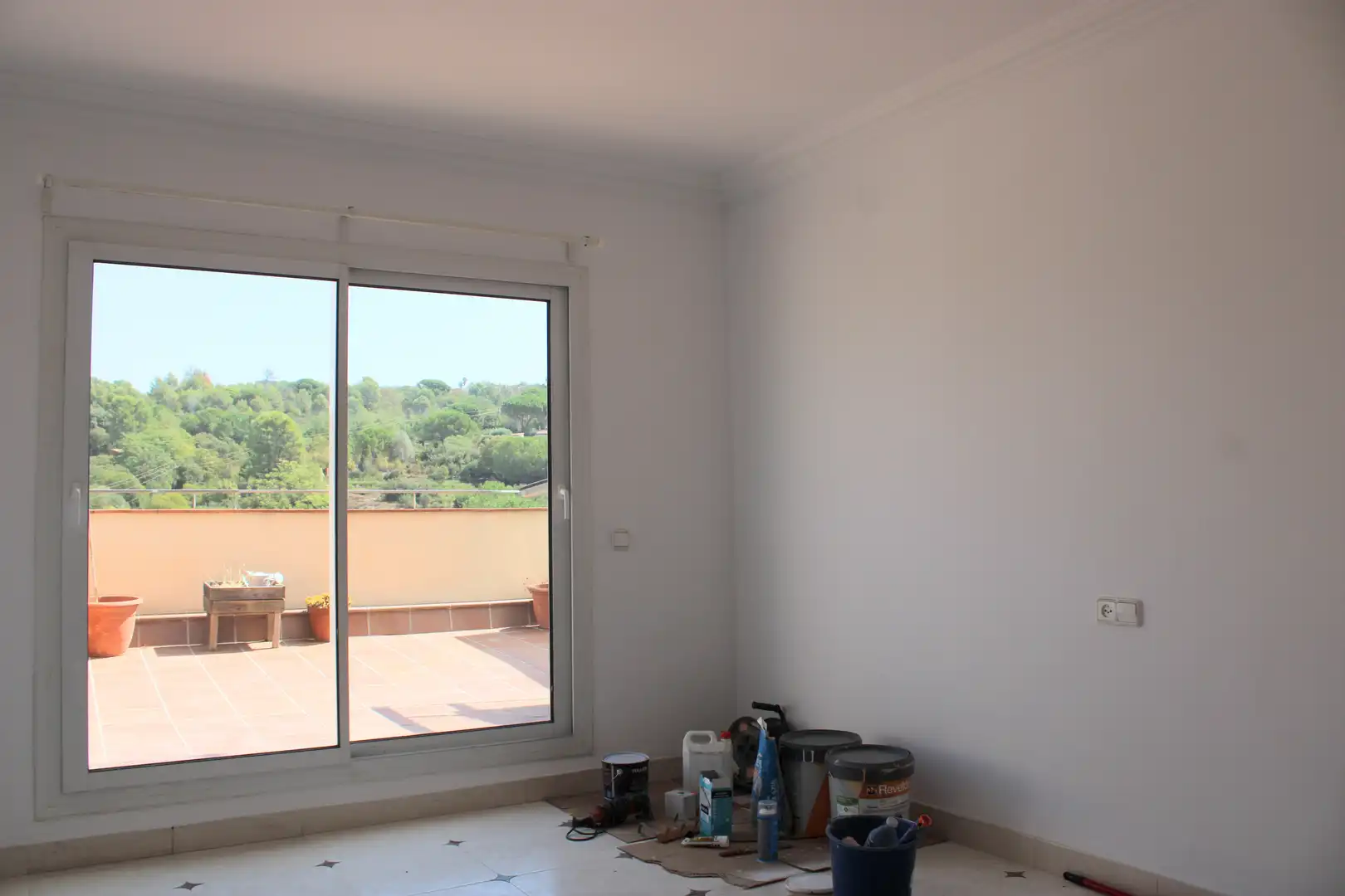 Terrasse von Dachboden zur Miete in Girona mit Heizung, Terrasse und Balkon