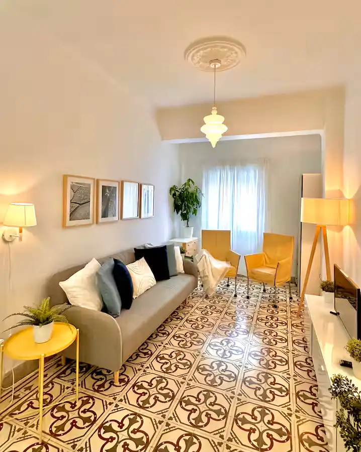 Living room of Flat for sale in Málaga  with Air Conditioner, Heating and Furnished