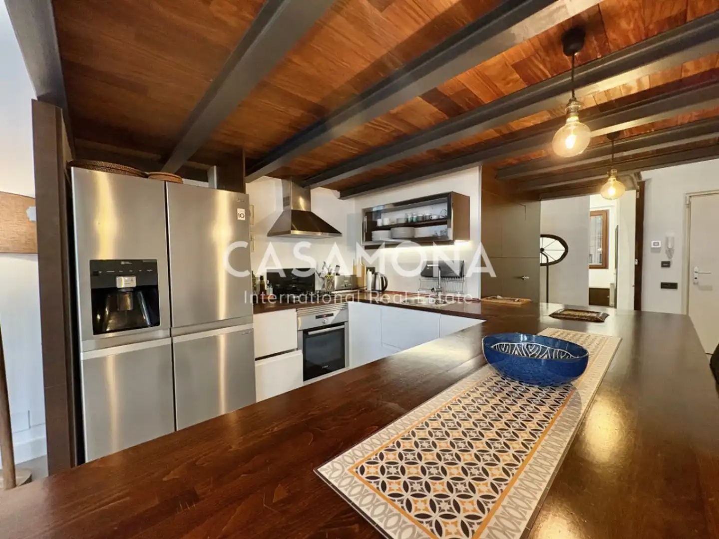 Küche von Maisonette zur Miete in Barcelona mit Klimaanlage, Heizung und Abstellraum