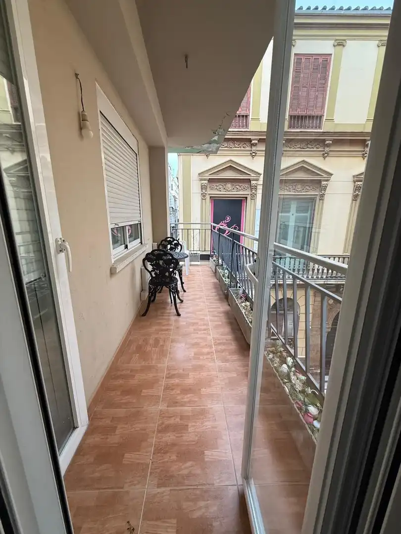 Terraza de Piso de alquiler en Málaga Capital con Aire acondicionado, Terraza y Amueblado