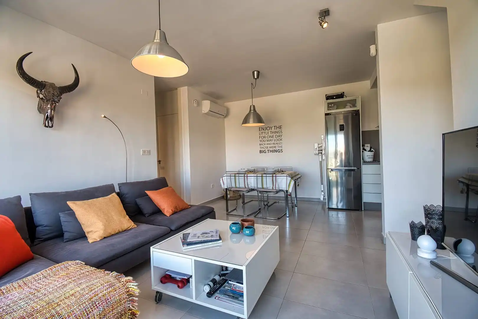 Sala de estar de Ático en venta en Pilar de la Horadada con Aire acondicionado, Terraza y Piscina