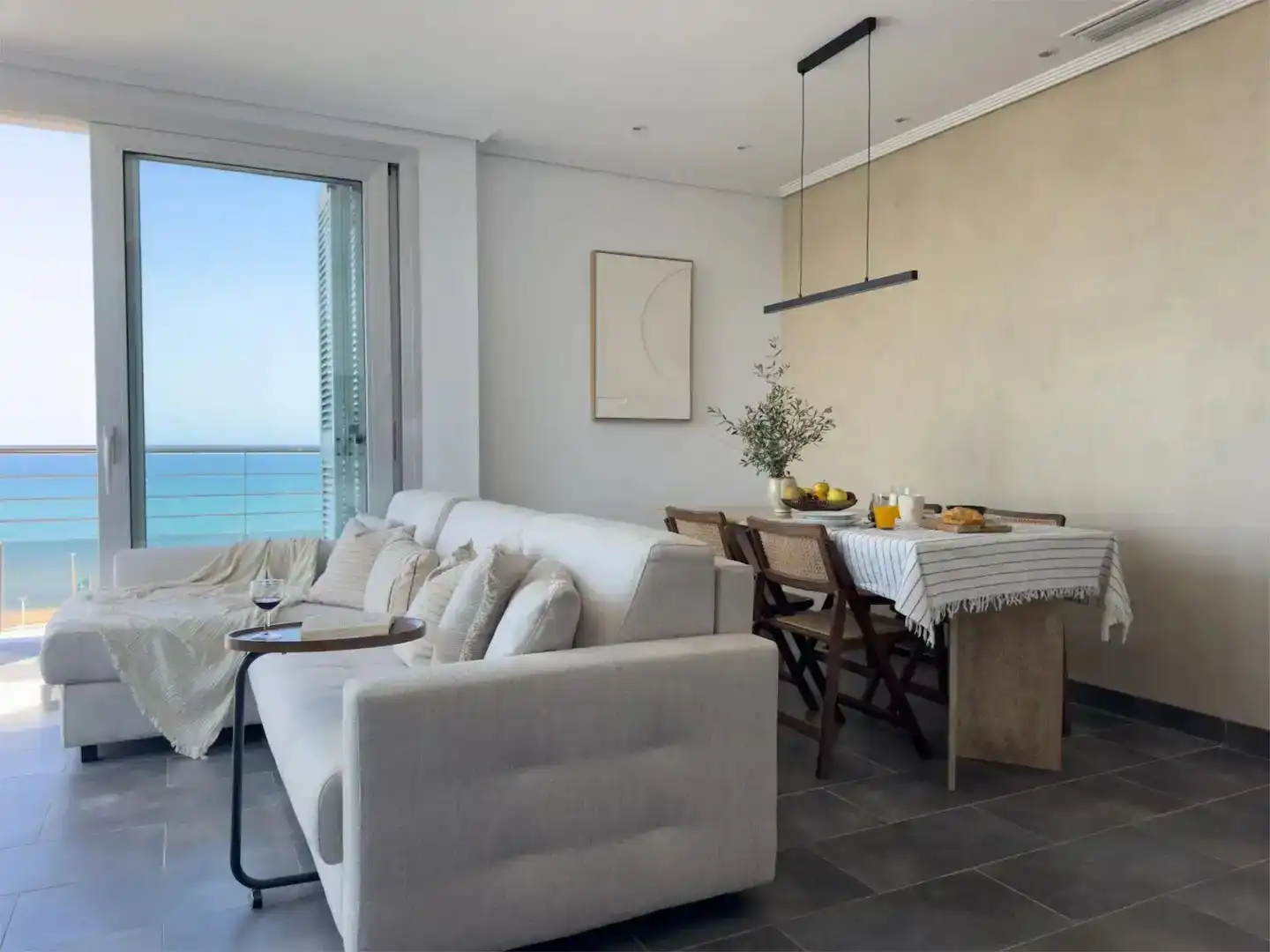 Sala de estar de Ático en venta en Piles con Aire acondicionado, Jardín privado y Piscina