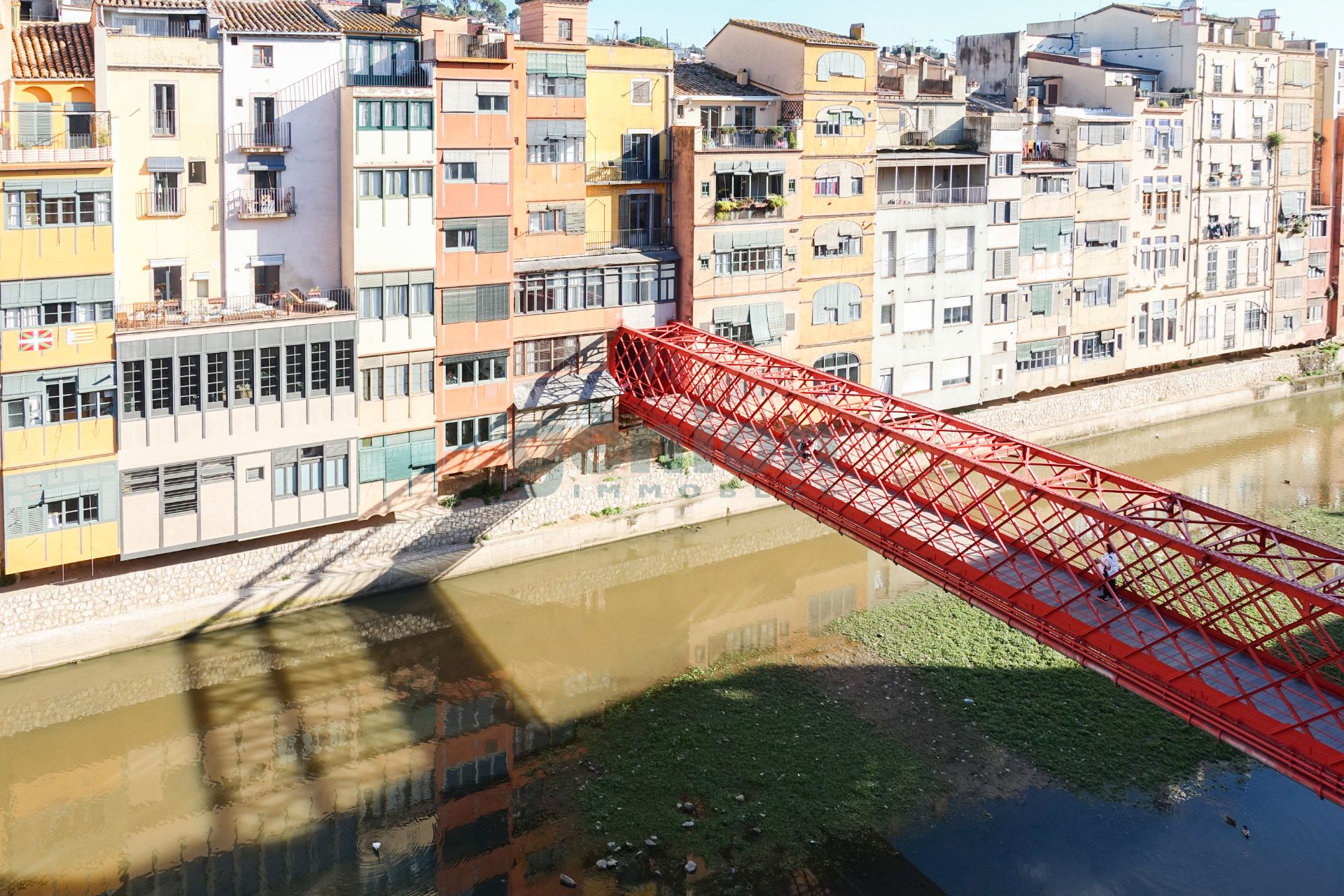 Exterior view of Flat for sale in Girona Capital  with Heating, Terrace and Balcony