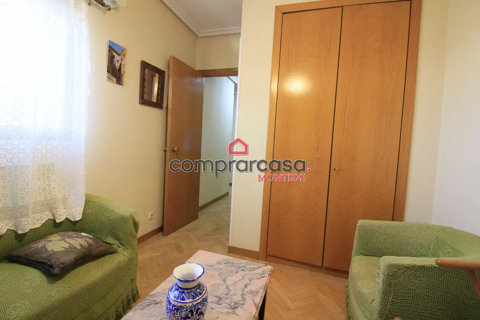 Schlafzimmer von Wohnung zum Verkauf in Madrid mit Heizung, Parkett und Terrasse
