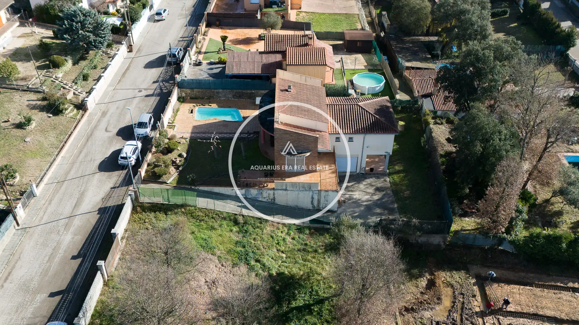 Vista exterior de Casa o chalet en venta en Santa Coloma de Farners con Calefacción, Jardín privado y Piscina