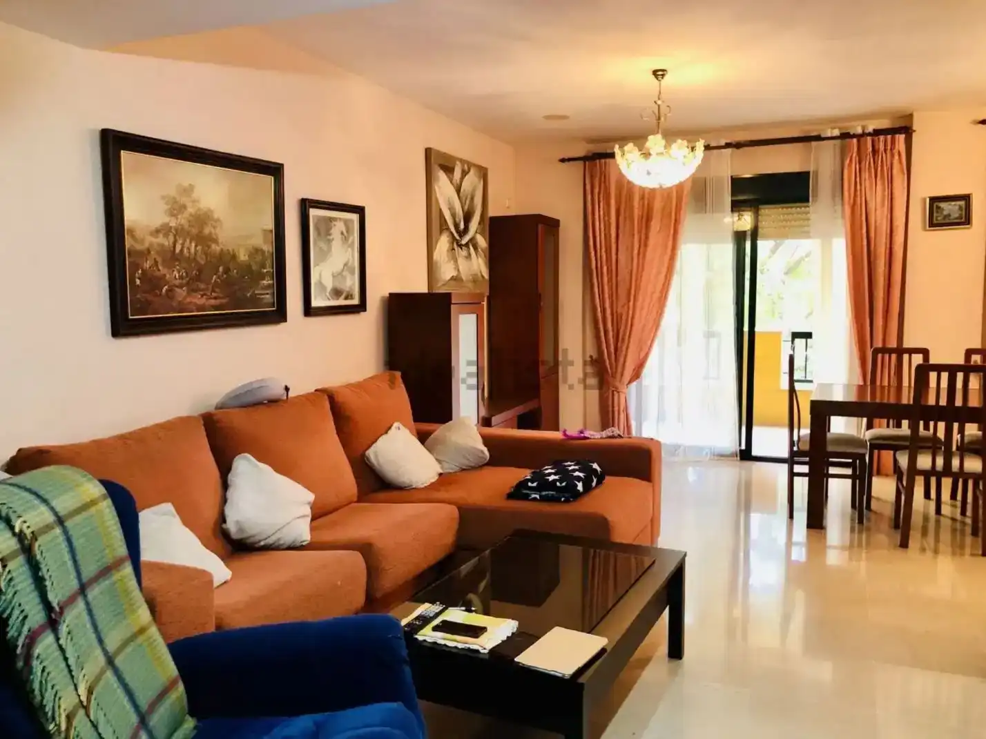 Living room of Flat for sale in Estepona  with Air Conditioner, Swimming Pool and Balcony