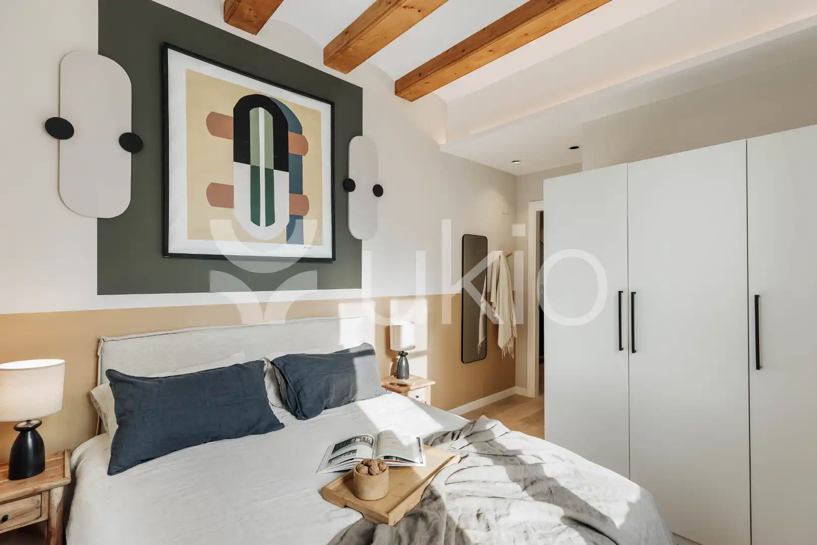 Habitación de Apartamento de alquiler en Barcelona con Aire acondicionado, Calefacción y Amueblado