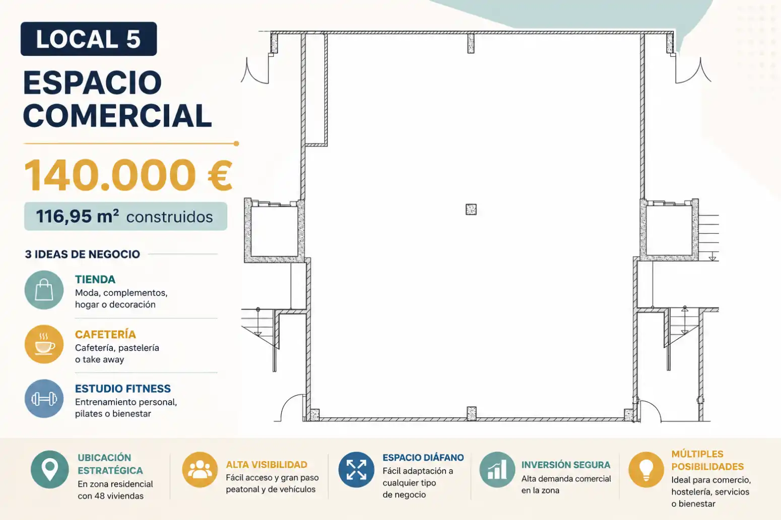 Local comercial en venta en Colindres - CALLE MENENDEZ PELAYO - LOS GRANADOS VII 22C, imagen 2