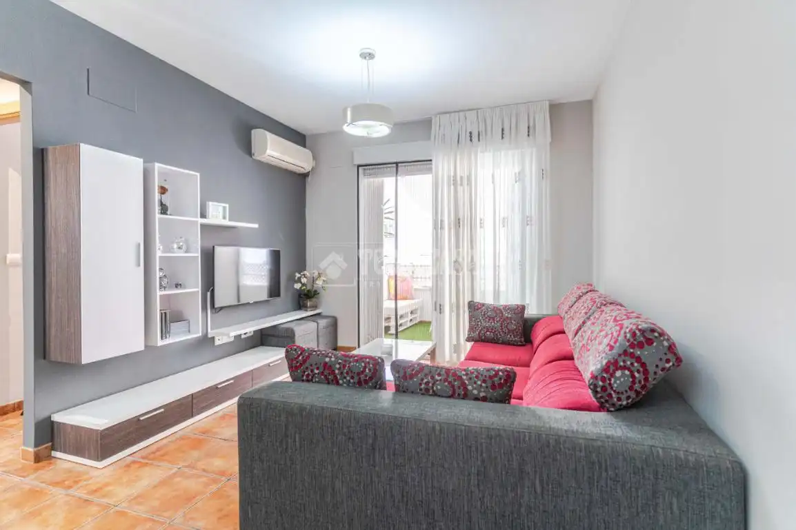 Wohnzimmer von Wohnung zum Verkauf in Polopos mit Klimaanlage, Terrasse und Gemeinschaftspool
