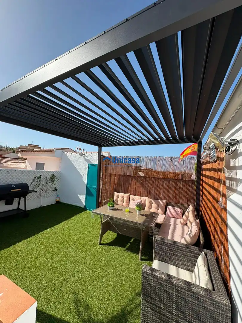 Terraza de Casa adosada en venta en Málaga