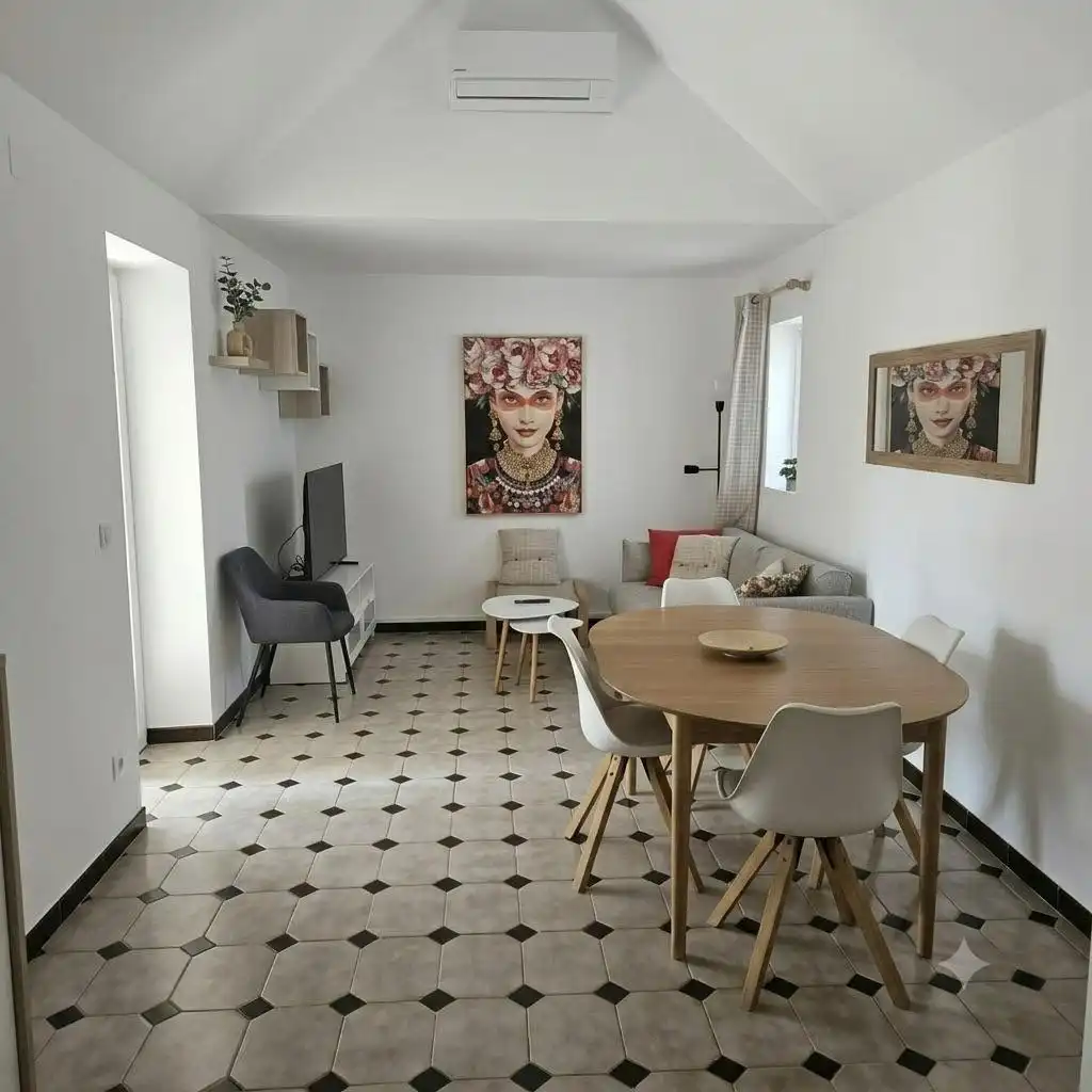 Sala d'estar de Planta baixa de lloguer en San Bartolomé de Tirajana amb Jardí privat, Terrassa i Moblat