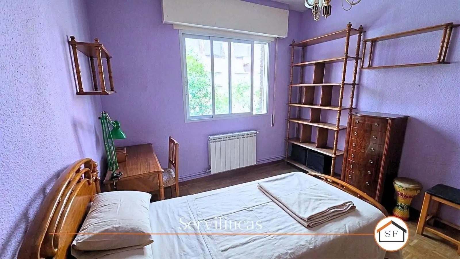 Schlafzimmer von Wohnung zum Verkauf in Madrid mit Klimaanlage, Heizung und Parkett