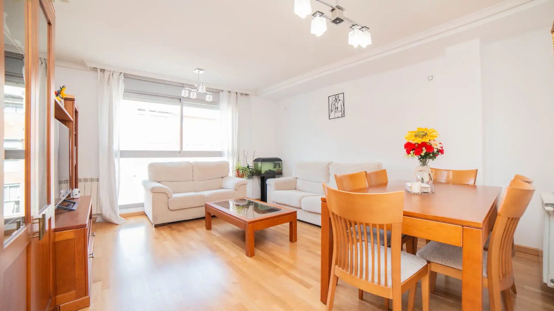 Sala de estar de Piso en venta en Arroyomolinos (Madrid) con Aire acondicionado, Calefacción y Jardín privado