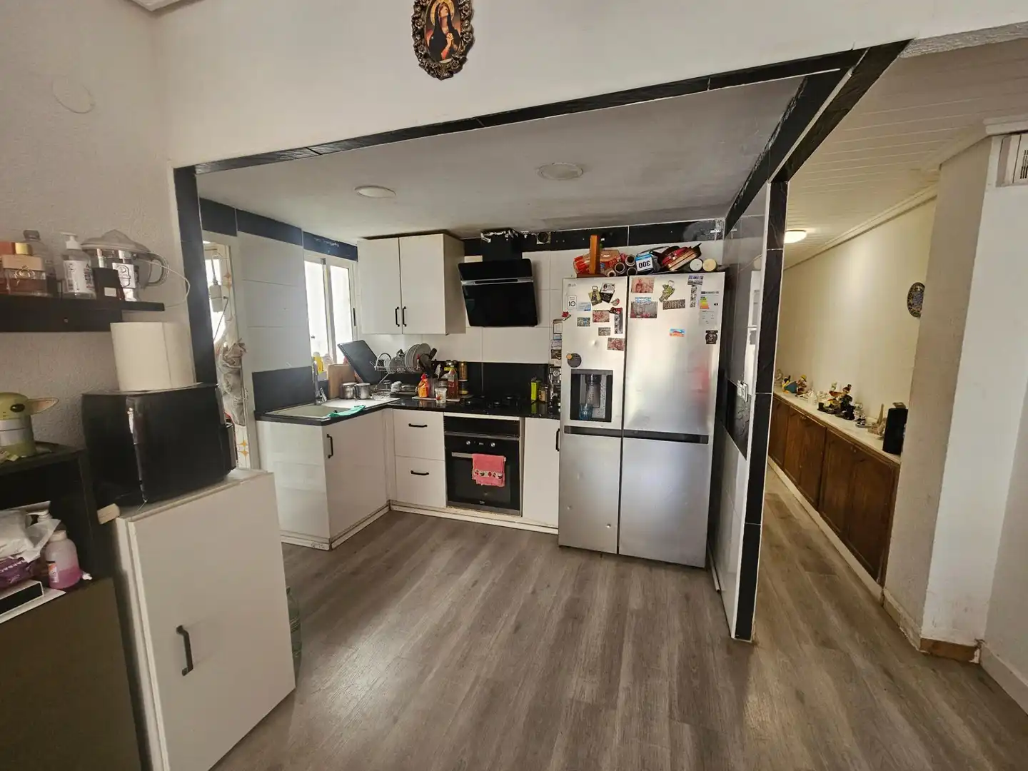 Küche von Wohnung zum Verkauf in Sedaví mit Klimaanlage, Heizung und Balkon