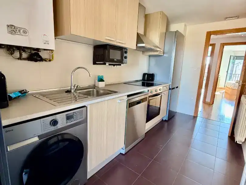 Küche von Wohnung zur Miete in Pedrola mit Parkett, Möbliert und Balkon