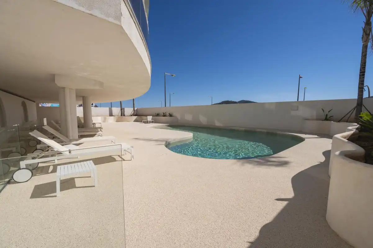 Swimming pool of Flat for rent in Eivissa  with Air Conditioner, Heating and Swimming Pool