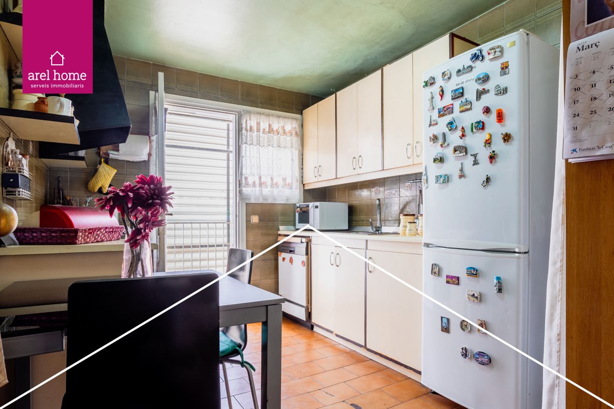 Kitchen of Flat for sale in Sant Feliu de Llobregat  with Heating, Storage room and Balcony
