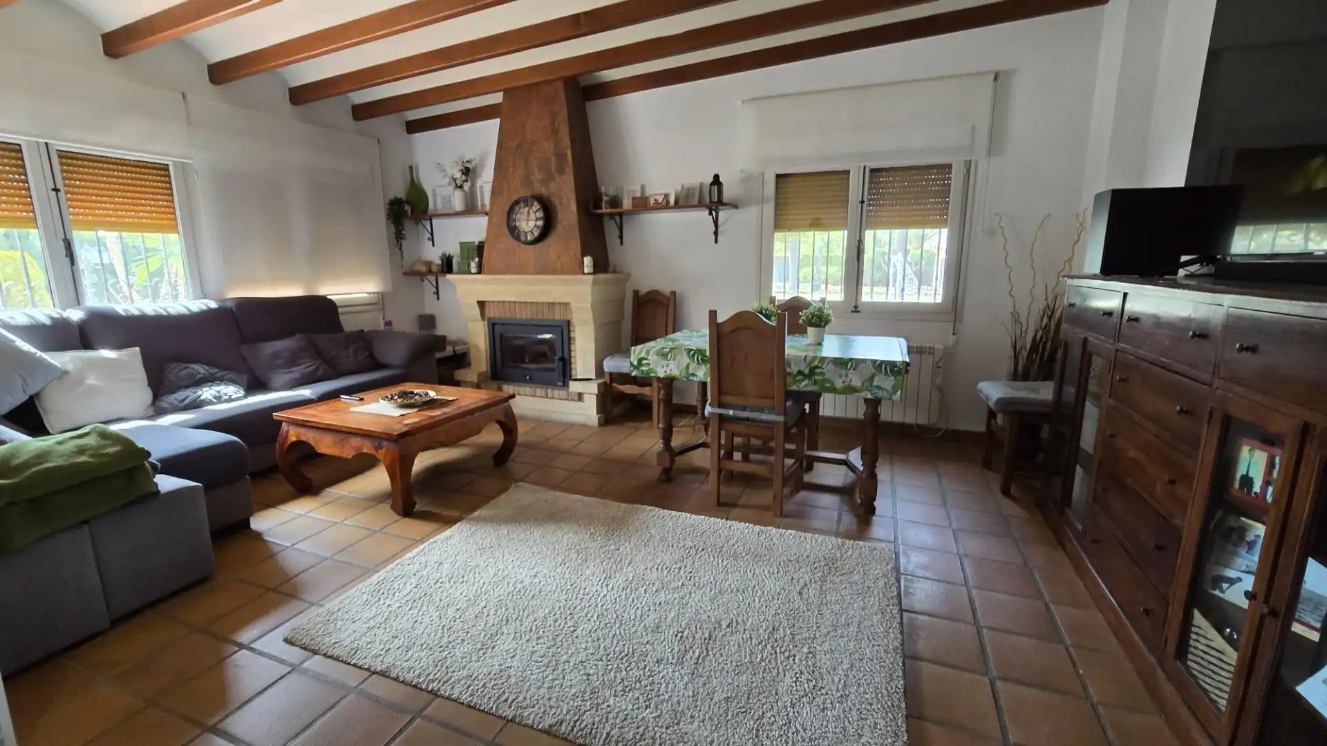Living room of Houses for sale in Elche / Elx  with Air Conditioner, Private garden and Terrace