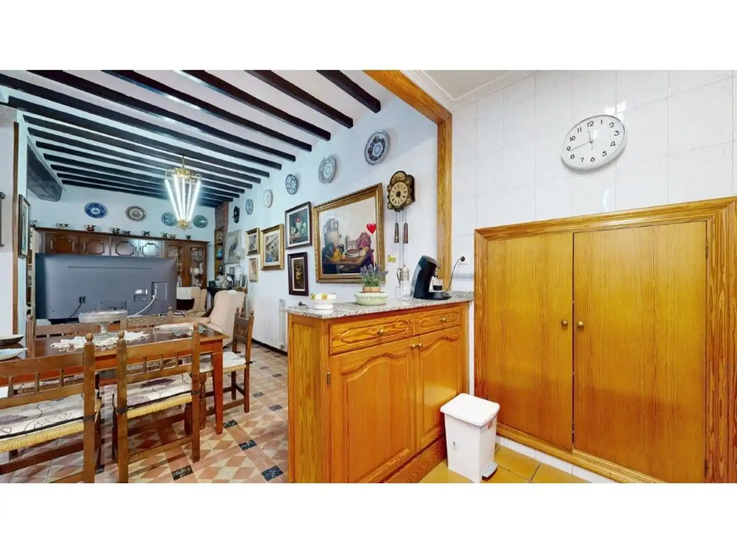 Küche von Country house zum Verkauf in Benimantell mit Heizung