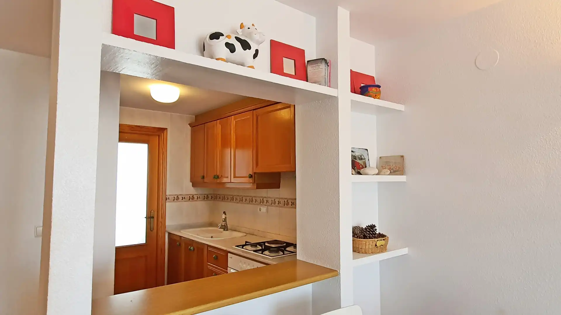 Cocina de Apartamento de alquiler en Xeraco con Terraza, Amueblado y Horno
