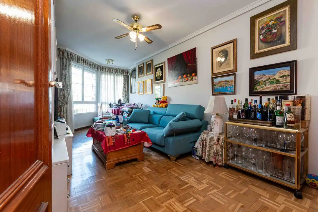 Living room of Flat for sale in Madrid  with Air Conditioner, Heating and Storage room