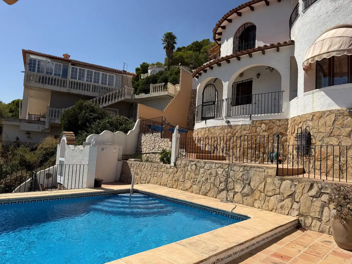 Piscina de Casa o xalet en venda en Benissa amb Aire condicionat, Calefacció i Jardí privat