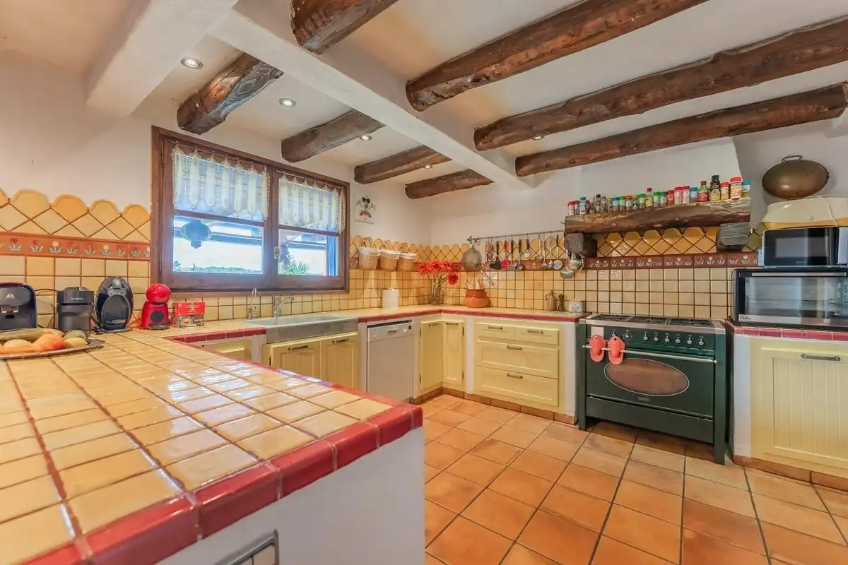 Cocina de Casa o chalet en venta en Sant Pere de Ribes con Aire acondicionado, Jardín privado y Terraza
