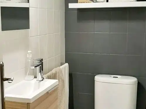 Bathroom of Houses for sale in Platja de la Pobla de Farnals