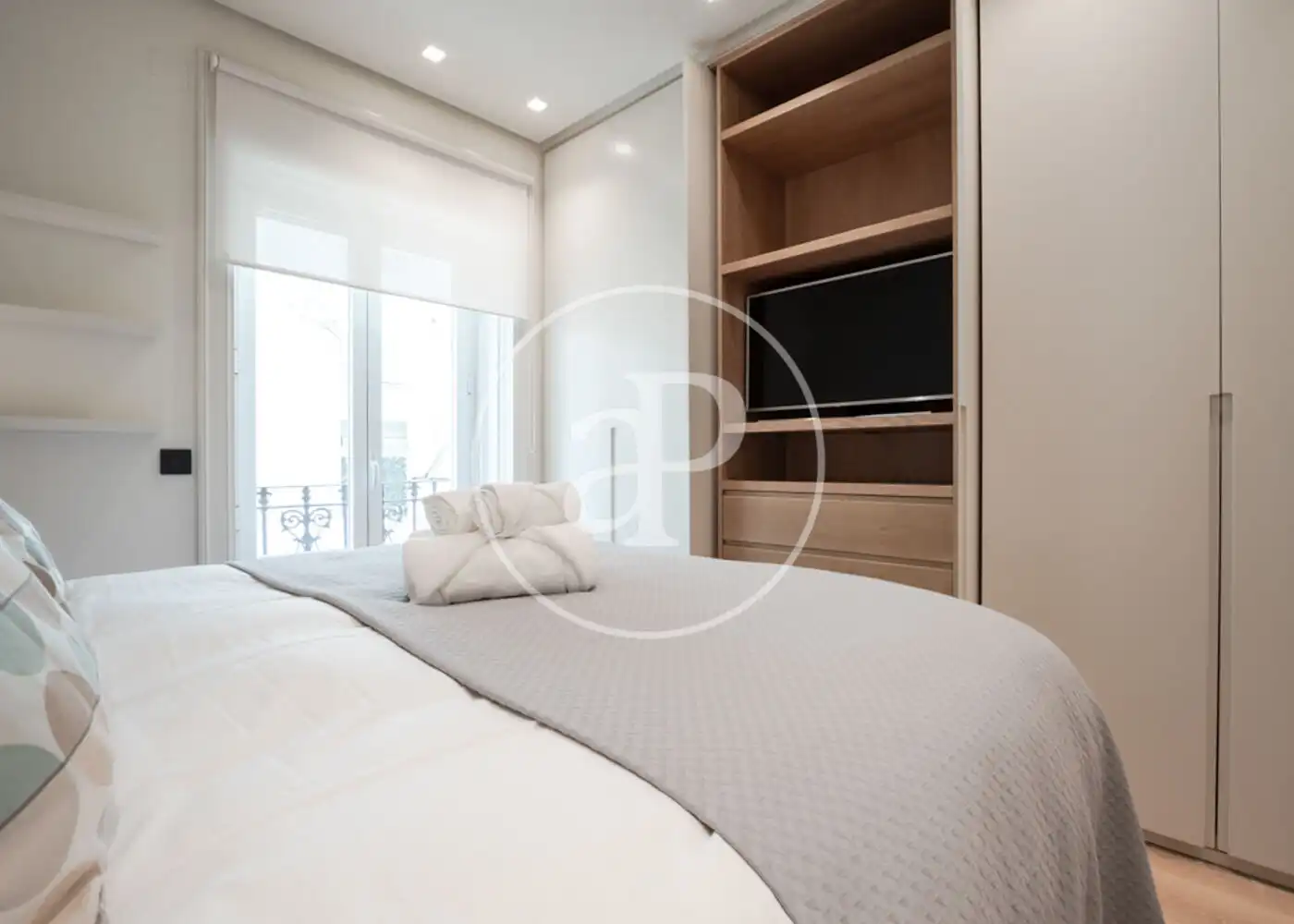 Schlafzimmer von Wohnung zur Miete in Barrio de Salamanca