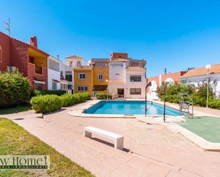 Exterior view of House or chalet for sale in Roquetas de Mar  with Balcony and Community pool