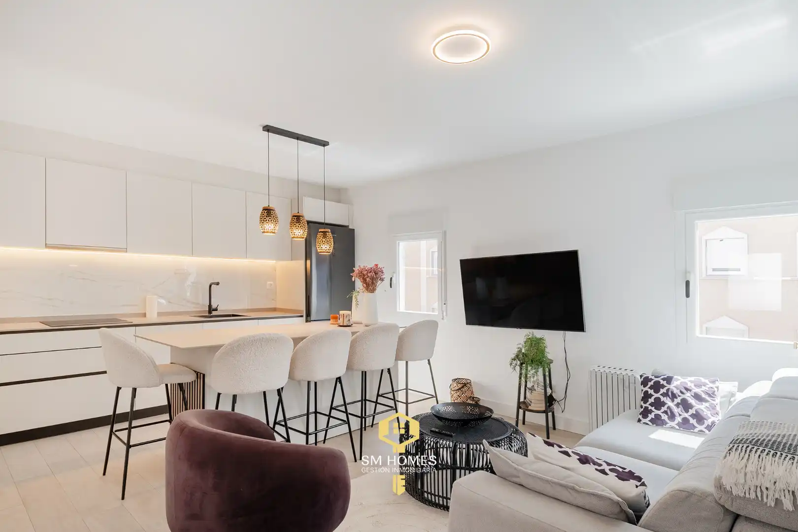 Sala de estar de Piso en venta en Madrid con Aire acondicionado, Calefacción y Amueblado