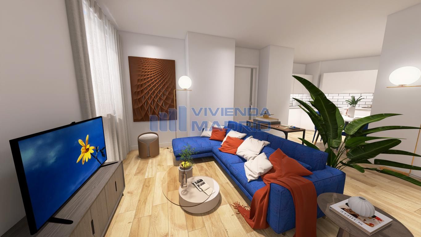 Living room of Flat for sale in  Madrid Capital  with Air Conditioner, Heating and Terrace