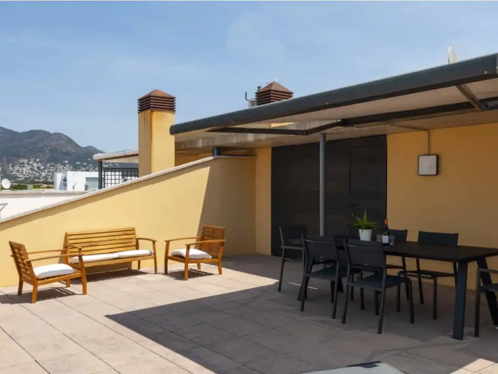 Terrace of Attic for sale in Roses  with Air Conditioner, Heating and Furnished