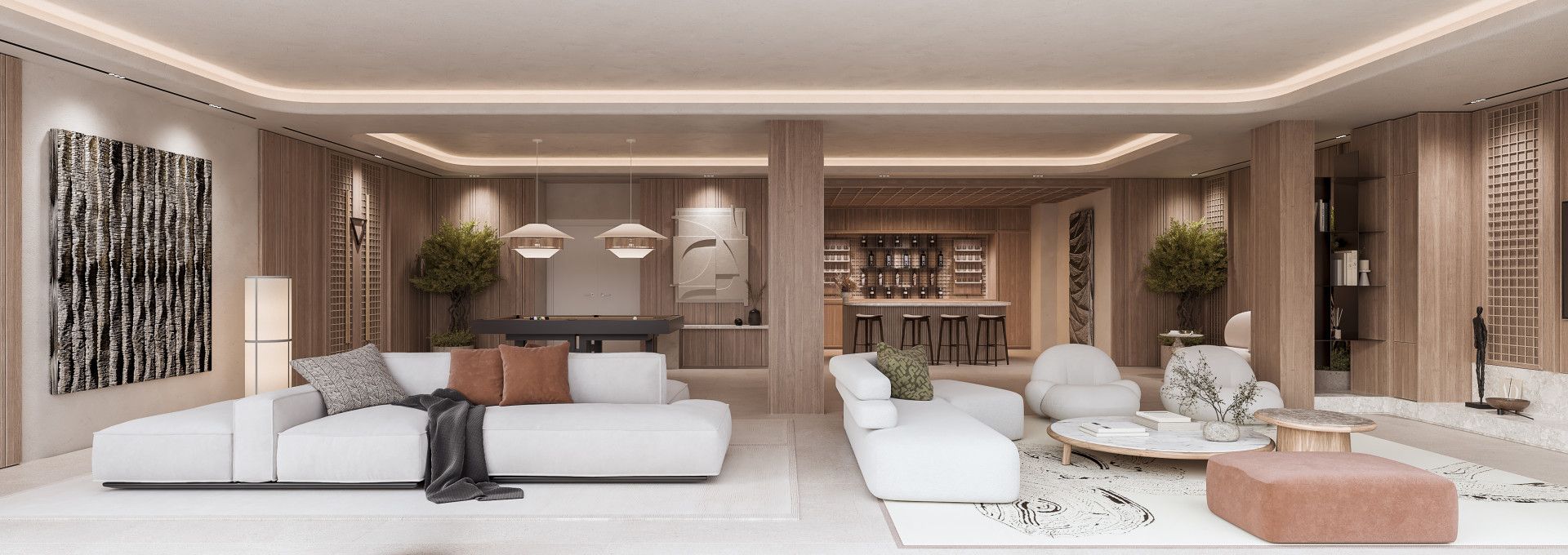 Sala d'estar de Casa o xalet en venda en Marbella amb Aire condicionat, Calefacció i Jardí privat