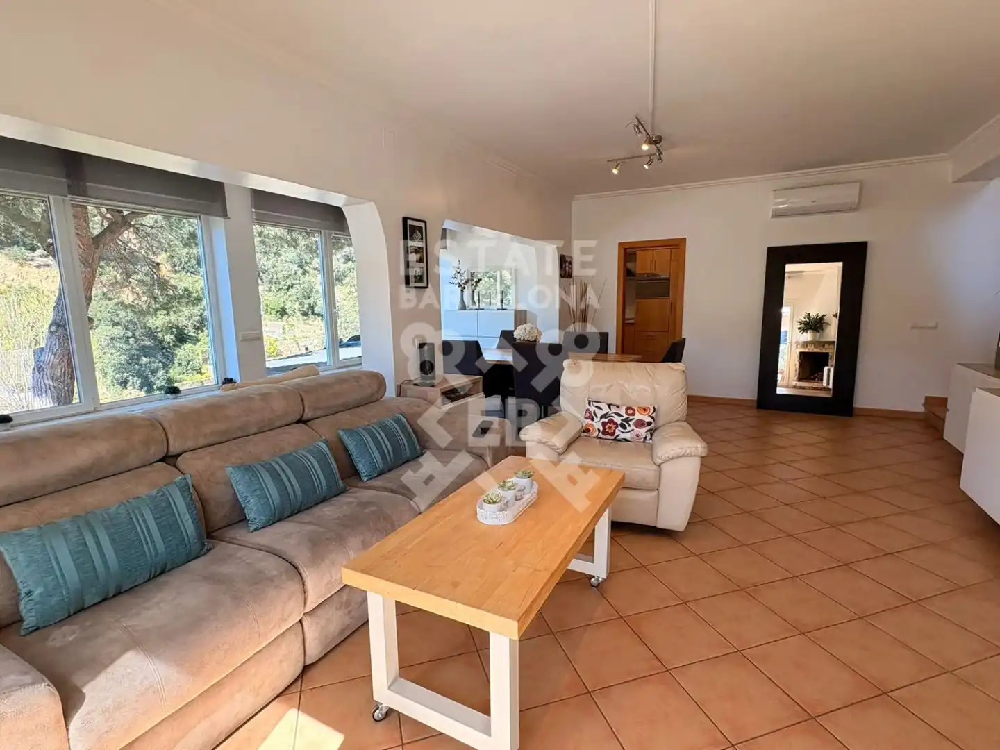 Sala d'estar de Casa o xalet en venda en Lloret de Mar amb Aire condicionat, Calefacció i Jardí privat