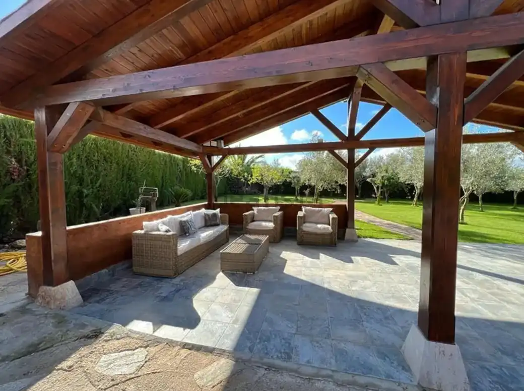 Terraza de Finca rústica en venta en Malagón con Aire acondicionado, Calefacción y Jardín privado