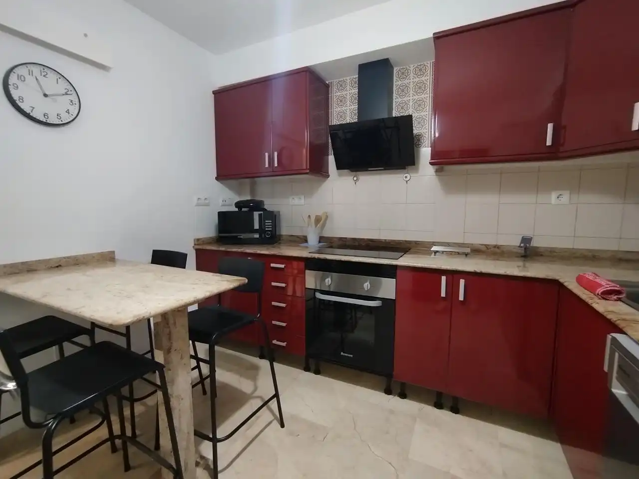 Küche von Maisonette zur Miete in Mogán mit Klimaanlage, Terrasse und Möbliert