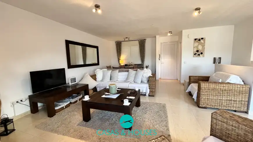 Sala d'estar de Àtic en venda en La Manga del Mar Menor amb Aire condicionat, Terrassa i Traster