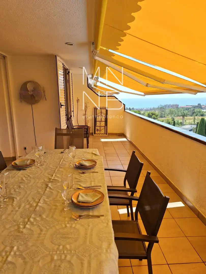 Terrasse von Wohnung zur Miete in Sant Vicenç de Montalt mit Klimaanlage, Heizung und Terrasse