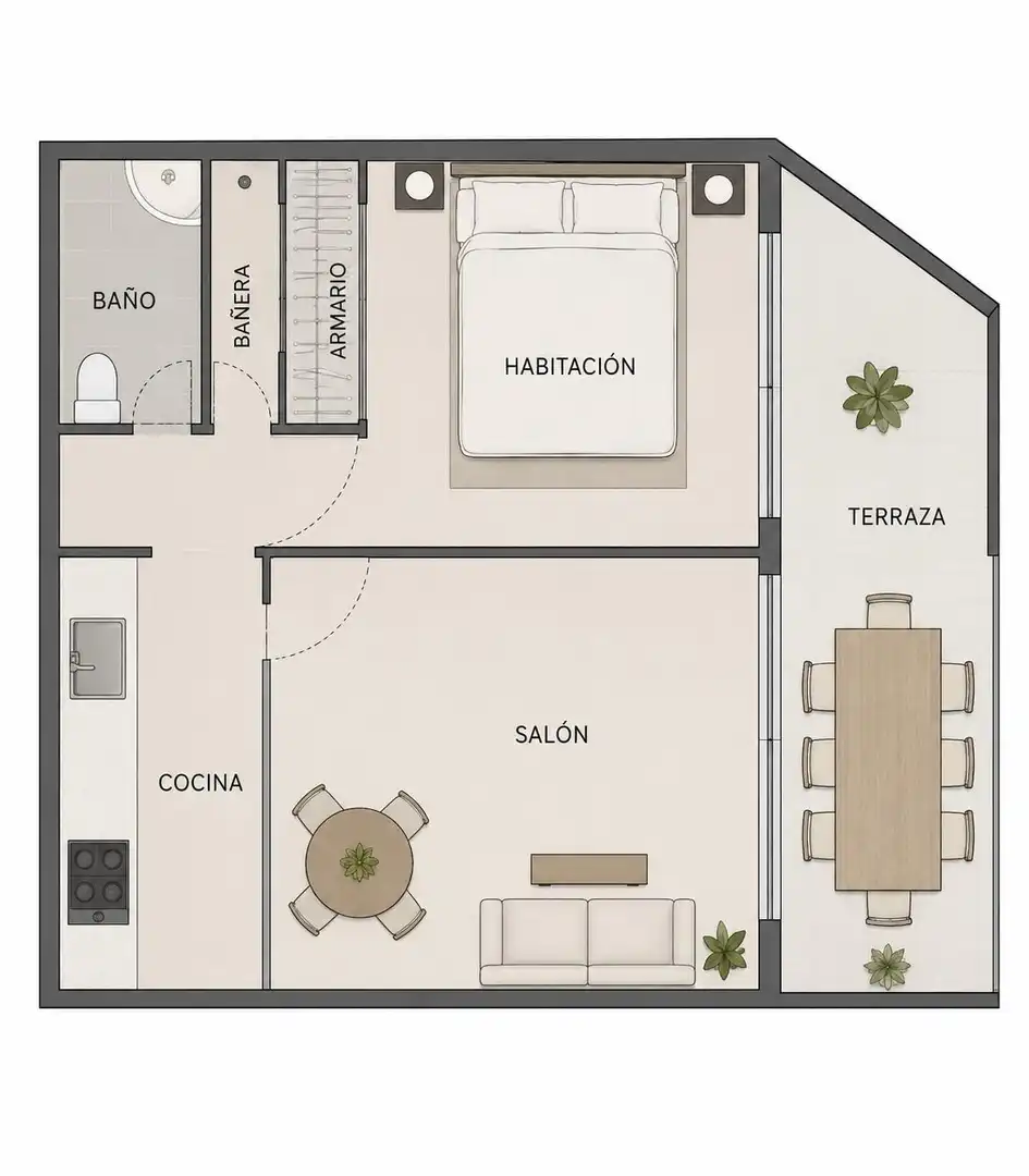 Apartamento en venta en Calpe / Calp con Aire acondicionado, Calefacción y Jardín privado