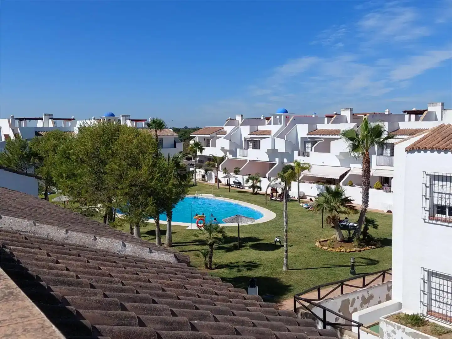 Exterior view of Flat for rent in Islantilla  with Air Conditioner, Private garden and Storage room